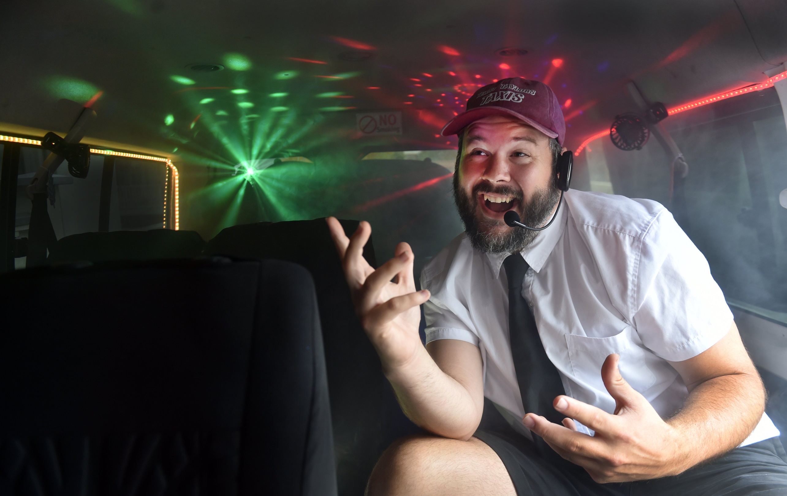 Showing off the interior and exterior of his kitted-out 2010 Toyota Hiace is Auckland-based...