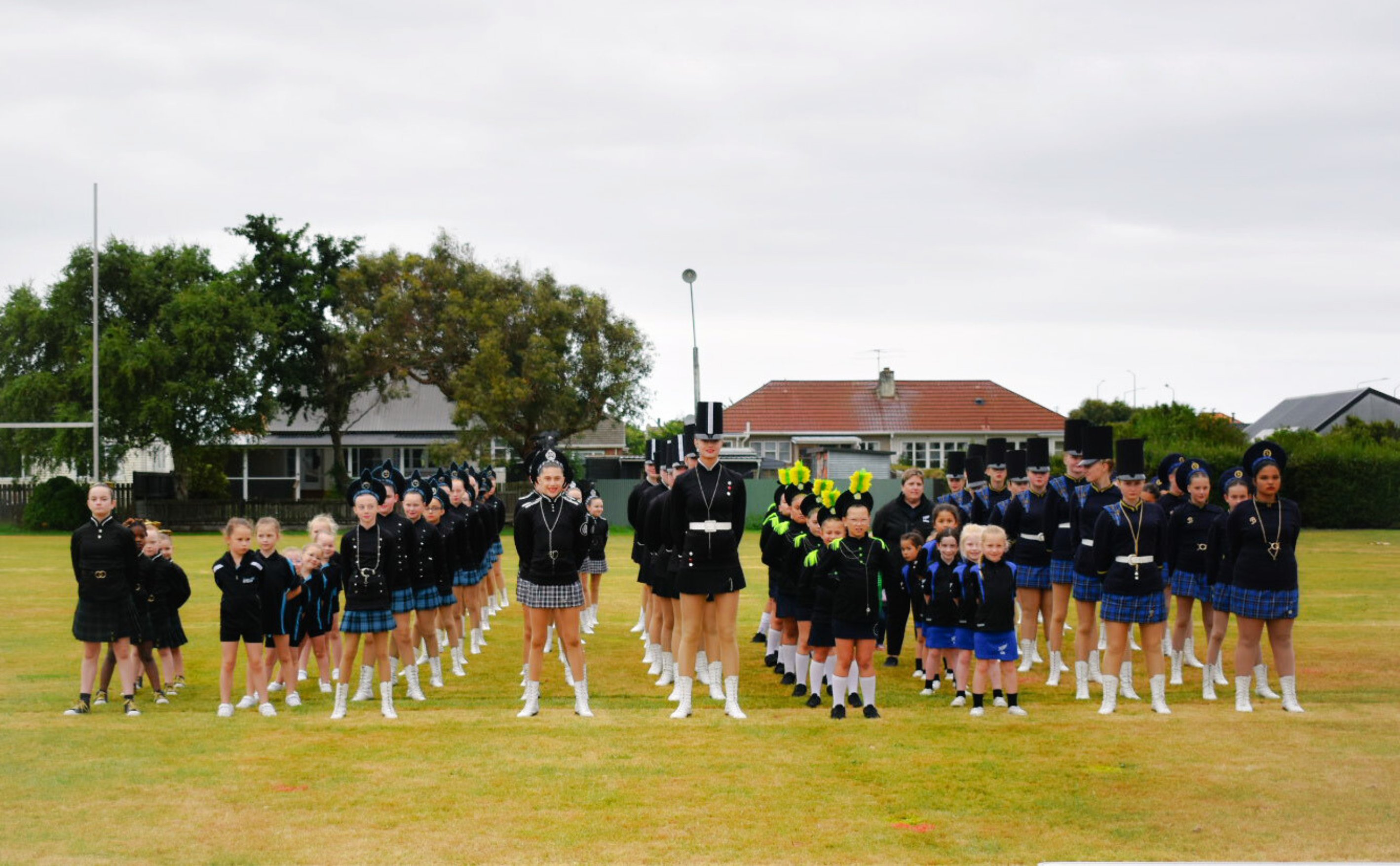 Southland marching teams in training for the South Island Marching Championships last year. Photo...