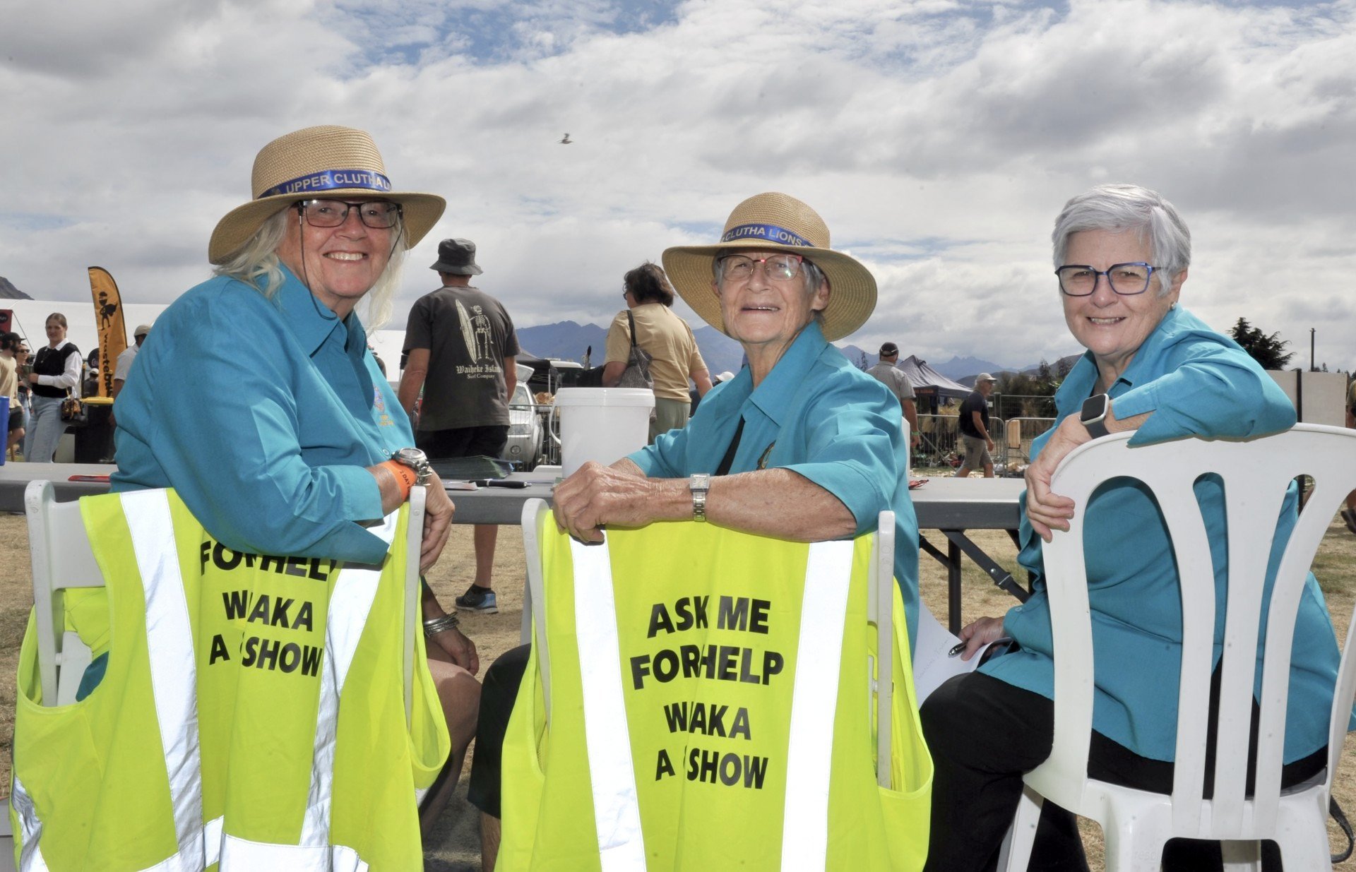 Upper Clutha Rotary Club volunteers (from left) Marianne Roulston, Colleen Carr and Barbara...