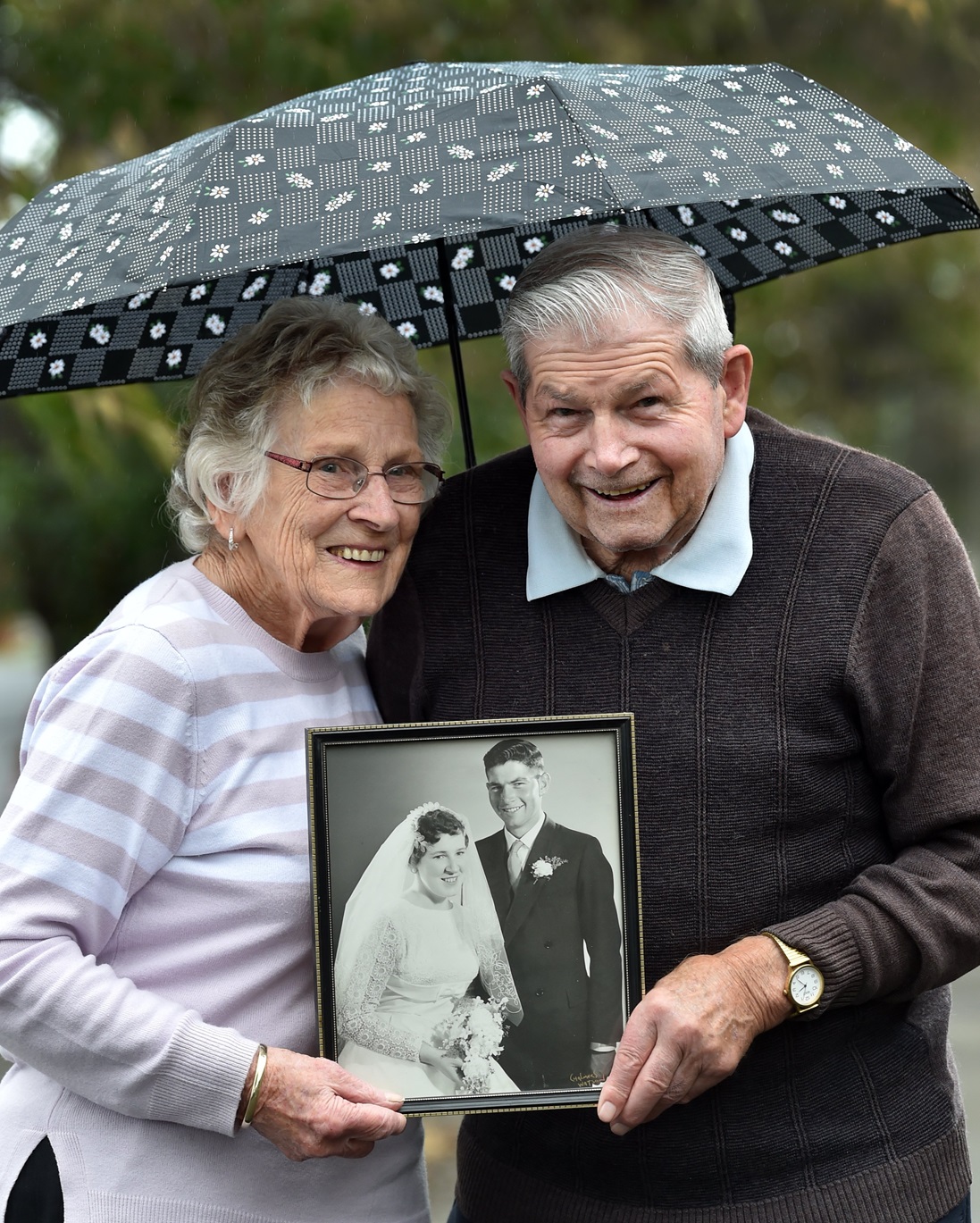 Mosgiel couple Margaret and Mervyn Miller celebrate their 65th wedding anniversary. Photo: Peter...