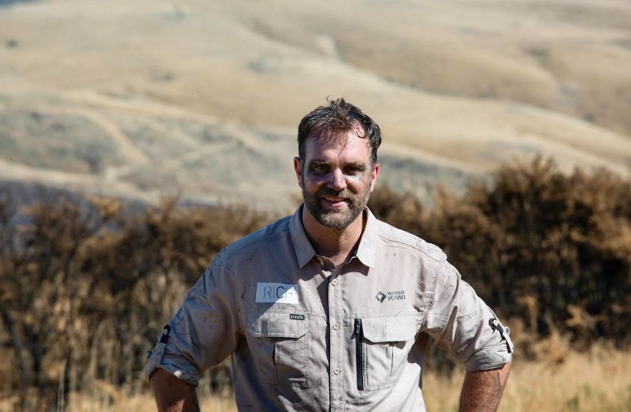 Captain Richard Adams during the Christchurch Port Hills fire relief deployment in 2024. Photo:...