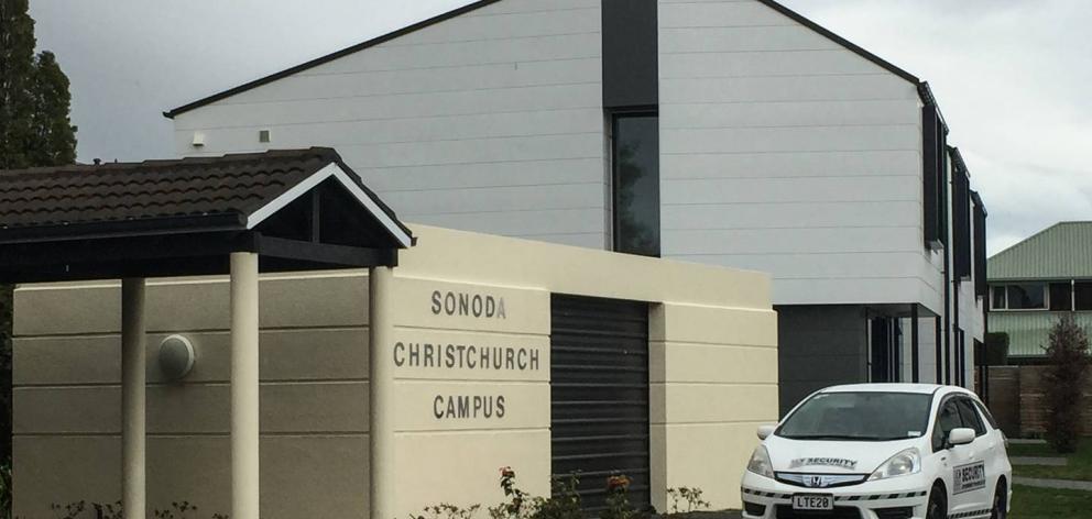 The Sonoda Christchurch Campus accommodation where Mason Pendrous was found dead in September...