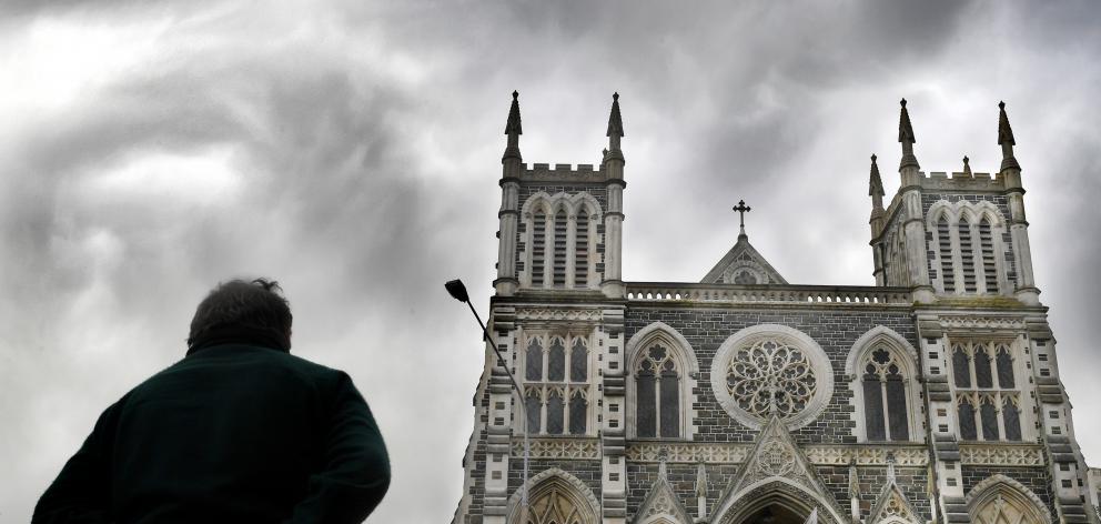 The Dunedin victim of a paedophile priest, outside St Joseph’s Cathedral in Dunedin, says lives...