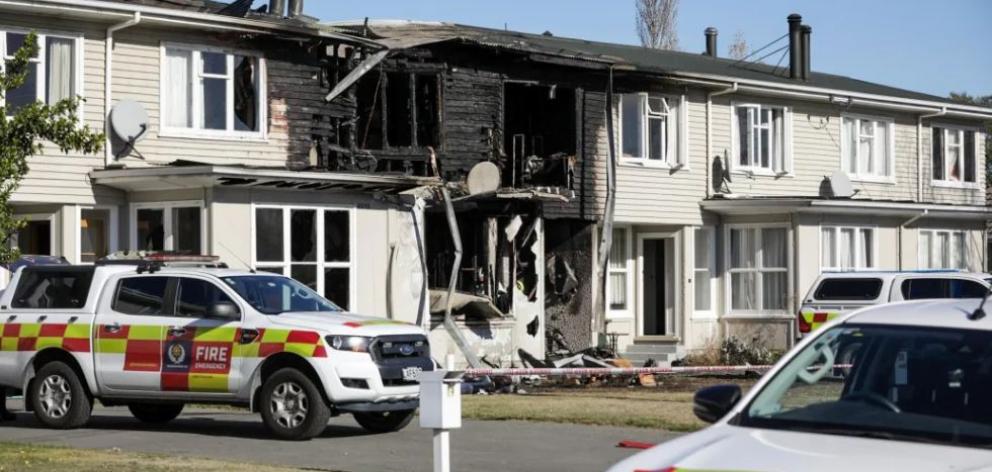 Forty firefighters worked to contain the blaze. Photo: RNZ/Nathan McKinnon