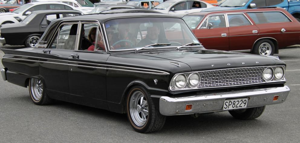 A 1964 Ford Fairlane driven by Craig Bichan.