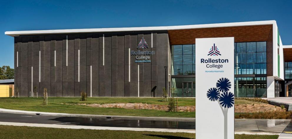 Rolleston College. Photo: Hawkins