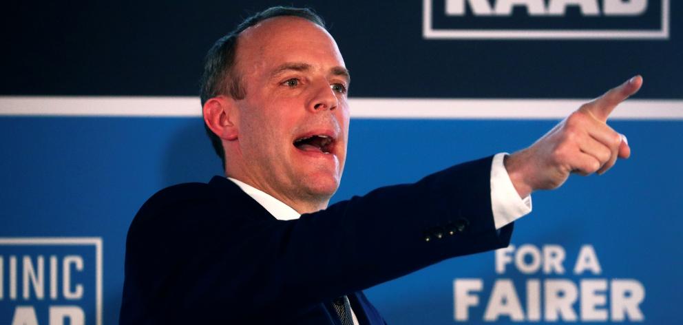 Former Brexit Minister Dominic Raab. Photo: Reuters 