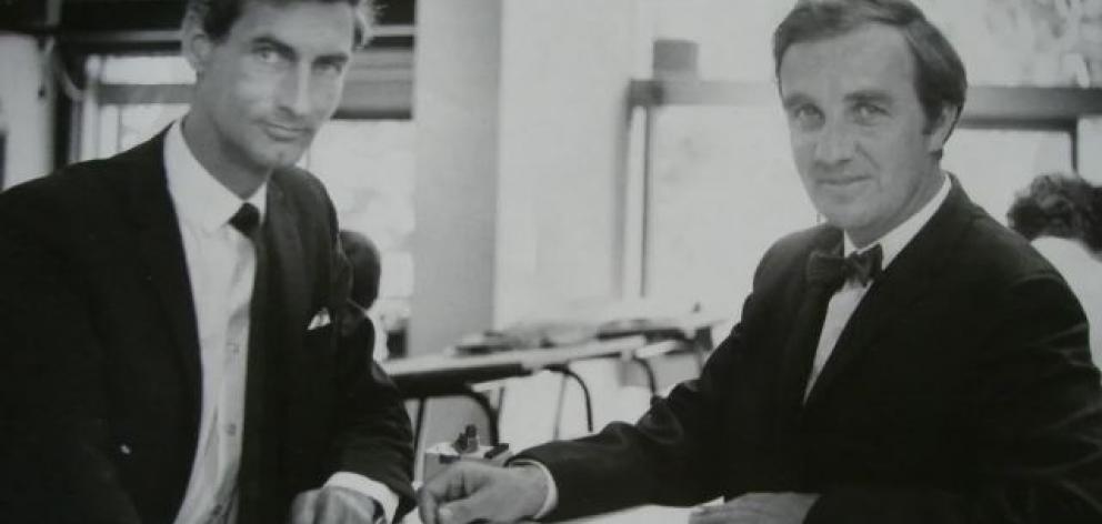 Sir Miles Warren and Maurice Mahoney - circa 1966. Photo: Supplied