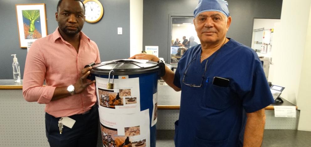 Dunedin Hospital senior medical officers Dr Elliot Mackenzie (left) and Dr Adel Mekhail are 
...