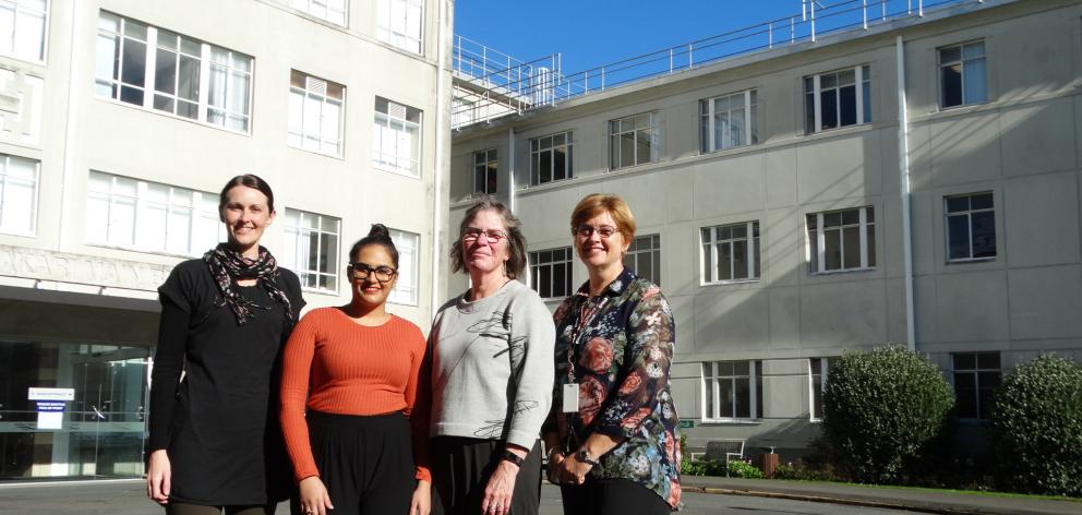 The Southern District Health Board Smokefree team (from left) Joanne Lee, Komal Suratwala, Debby...