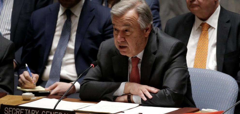 UN chief Antonio Guterres has appointed former US Governor David Beasley to run the World Food Programme replacing fellow American, Etharin Cousin. Photo: Reuters