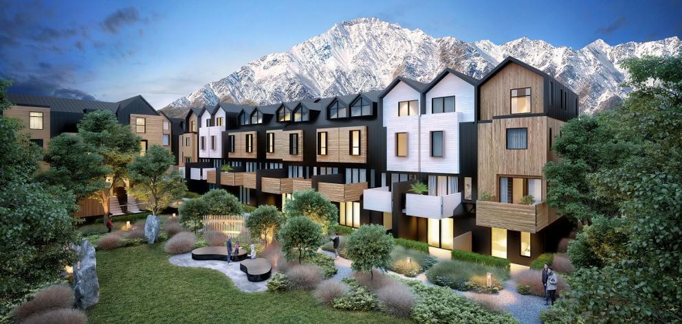 An artist’s impression of the Remarkables Residences development, the first of which will be completed by the summer of 2018-19. Image: Supplied
