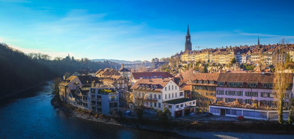 Taking a dip in the river Aare is a national pastime. PHOTO: GETTY IMAGES

