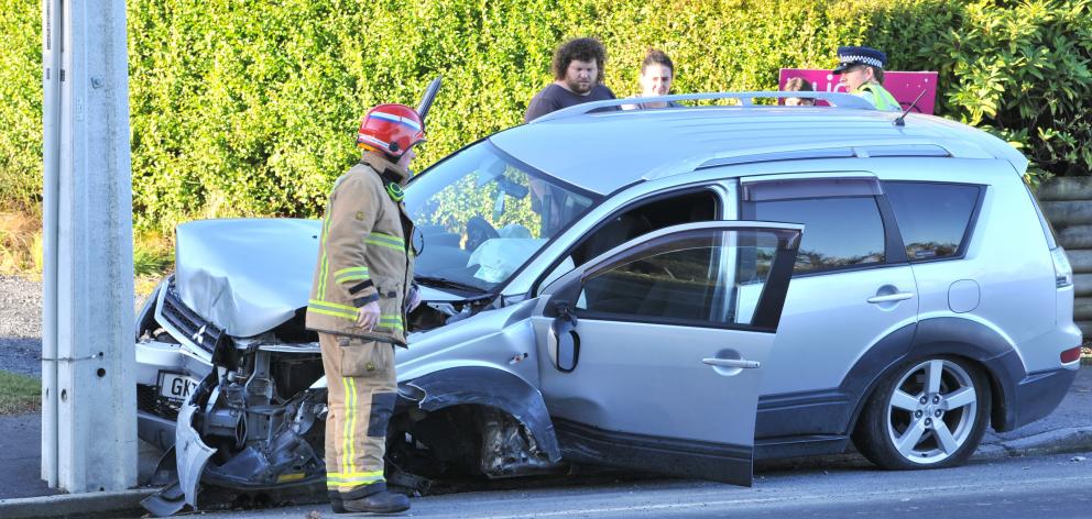 One person was taken to Dunedin Hospital with moderate injuries, and two other people had minor...