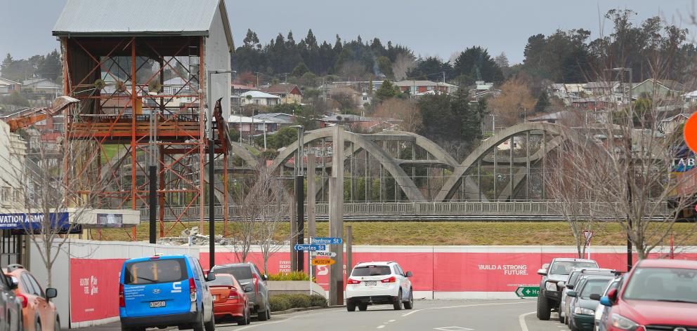 Balclutha Road Bridge can now be seen from the town’s main street. PHOTO: JOHN COSGROVE