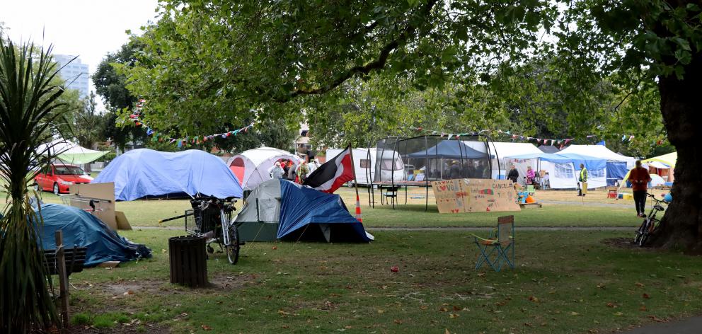 The protesters in Cranmer Square. Photo: Star News