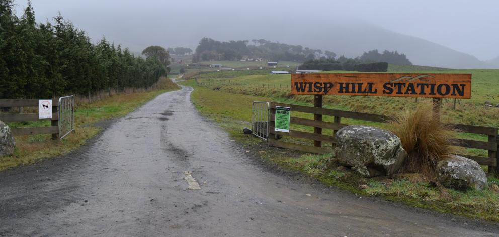 The gateway to Wisp Hill Station in Owaka Valley. PHOTO: SHAWN MCAVINUE