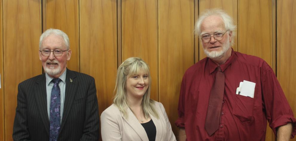 Environment Southland councillors (from left) David Stevens, Bonnie Mager and Lloyd Esler gave...