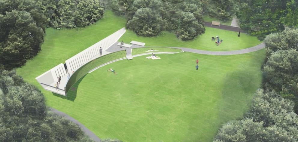 An artist's interpretation of the memorial in Parnell. Photo: Supplied / Ministry for Culture and...