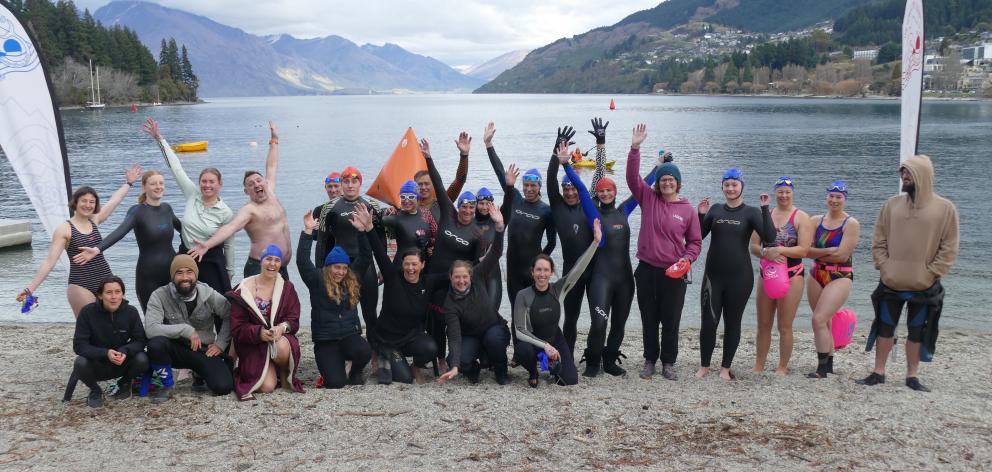 Entrants in The Whakatipu Legend’s second annual Winter Legend open-water swim get set to take to...