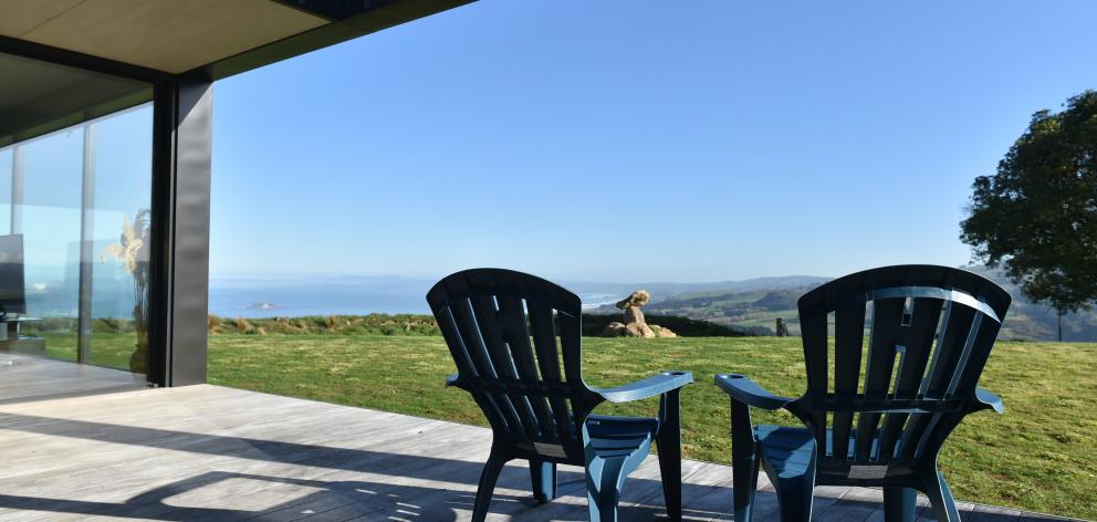 On clear days, the owners can see all the way to Taieri Mouth.