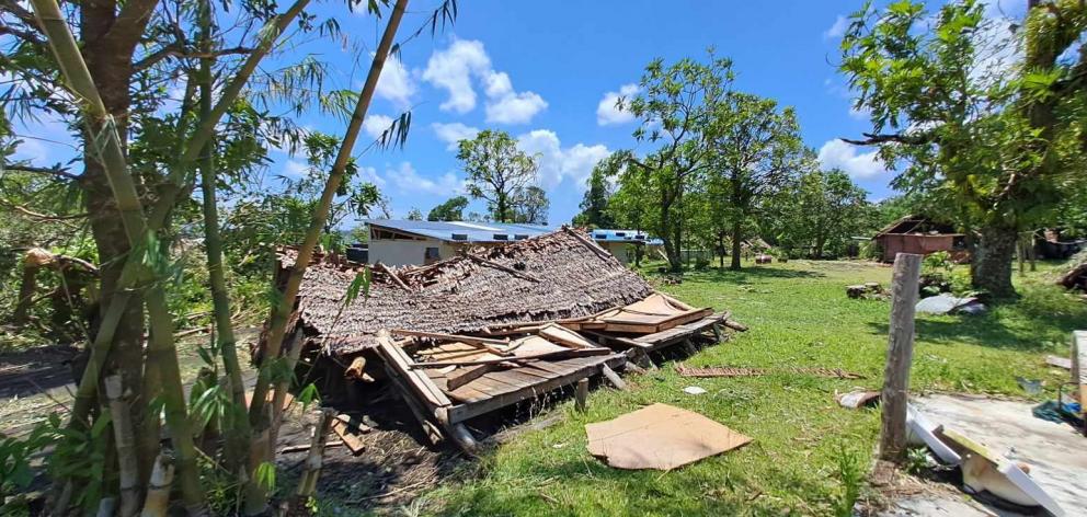 Traditionally built houses did not stand up to Cyclone Lola when it hit Vanuatu at Labour weekend...