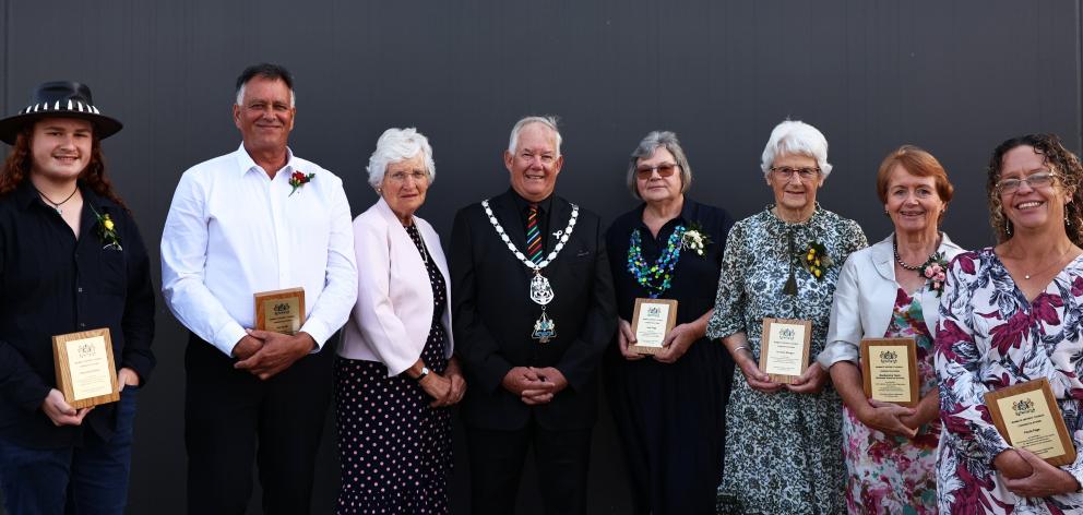 Recognised at the Waimate District Civic Awards last week for their contributions to the Waimate...