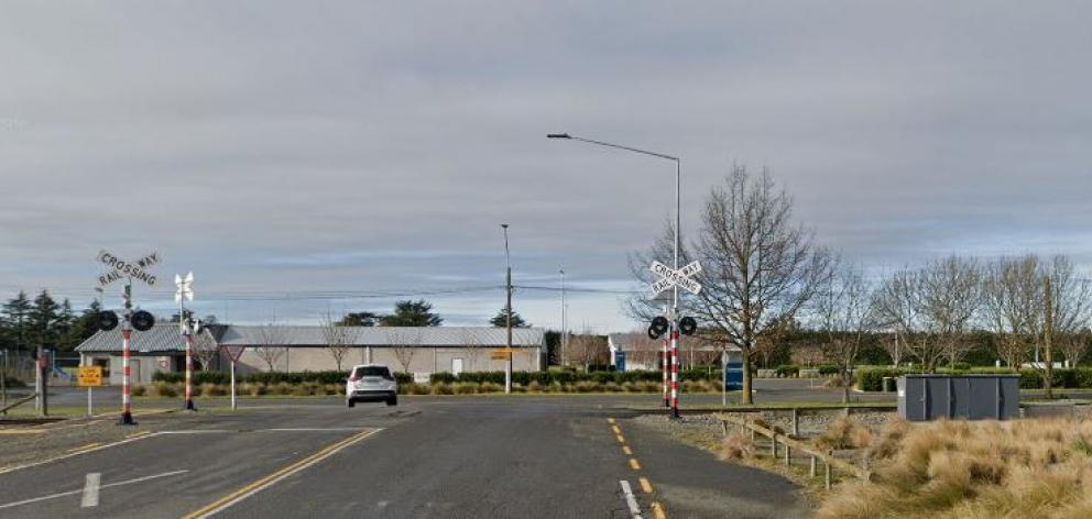 The Browns Rd crossing in Dunsandel. Photo: Google