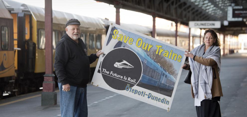 Save Our Trains Ōtepoti-Dunedin organisers Dave Macpherson and Alenna McLean are calling on the...