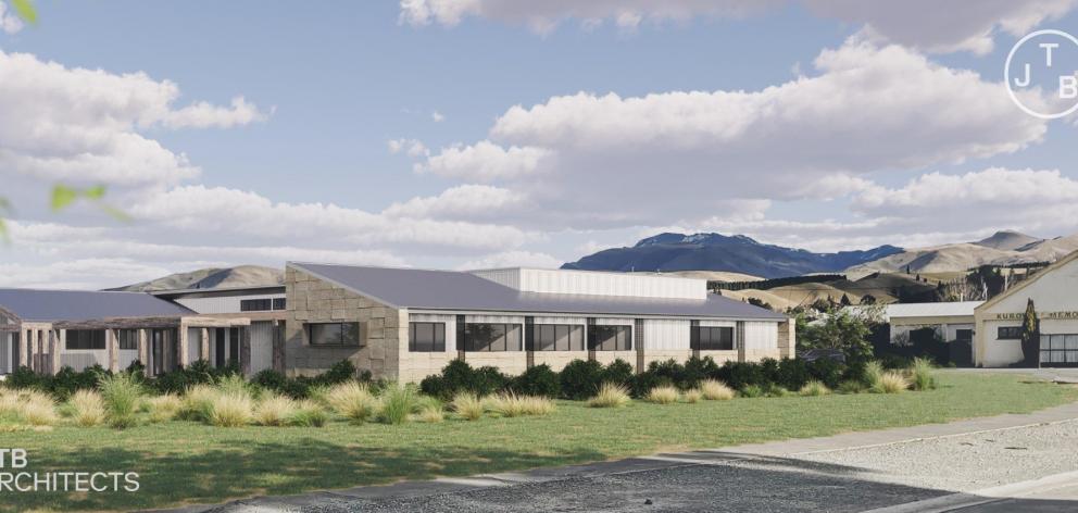 An early concept design of a new health hub in Kurow. ILLUSTRATION: SUPPLIED