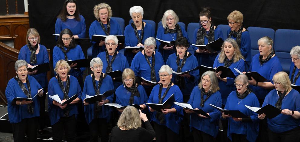 The Dunedin Star Singers perform at their 25th anniversary concert at Hanover Hall in Dunedin...