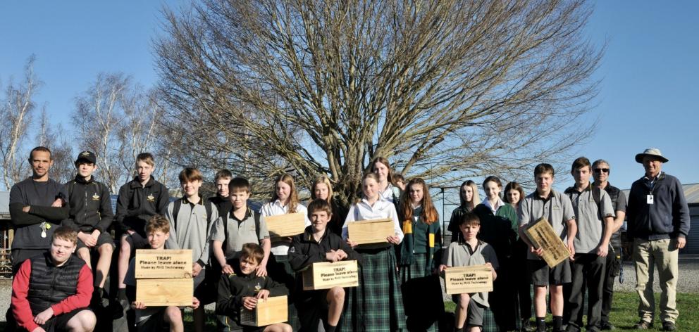 Students from Rangiora High School and Comcol North Canterbury are collaborating on a trap...