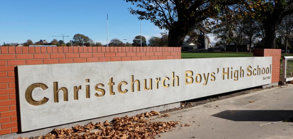 PHOTO: CHRISTCHURCH BOYS' HIGH SCHOOL