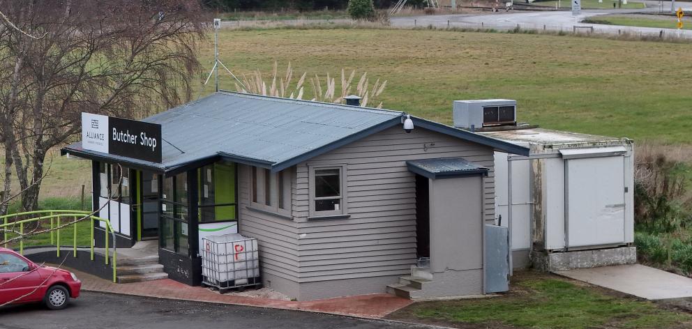 One of the two local butcher shops that Alliance is to close - the butcher shop at Pukeri...