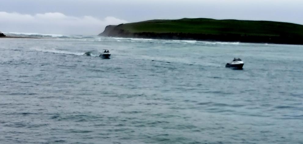 The boat - a fibreglass runabout - has been recovered and taken to a police station. PHOTO: ESTER...