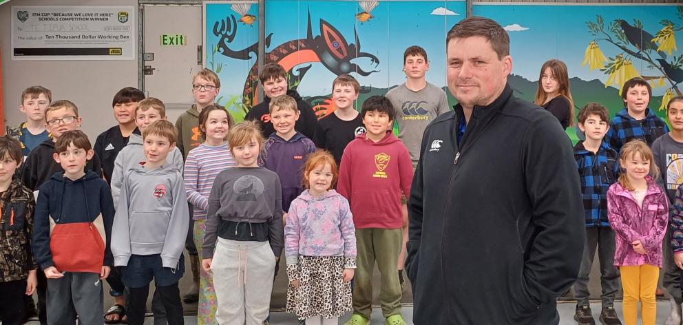 Te Tipua School principal Gareth Scott suffered a heart attack last month and is easing back into...