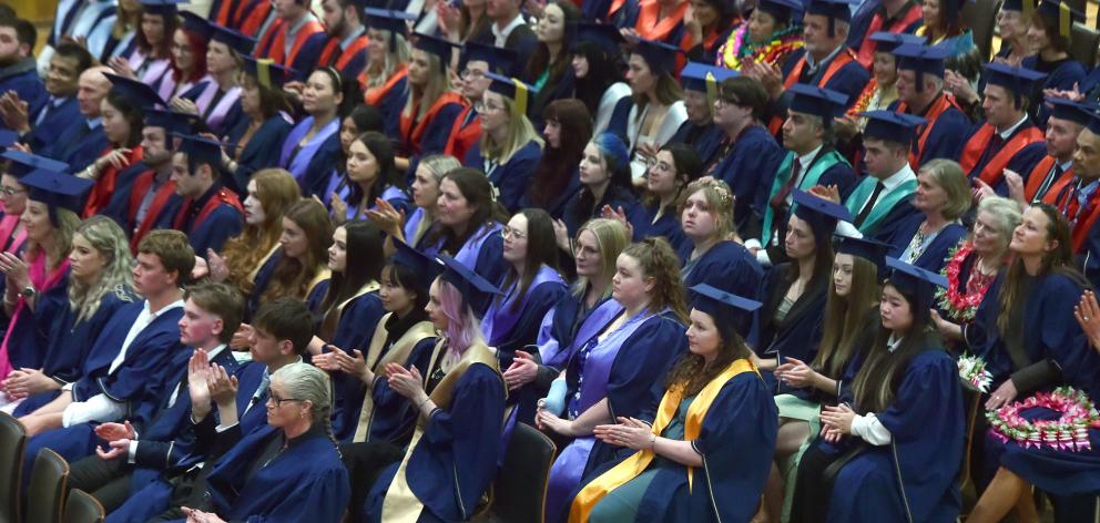 The Otago Polytechnic Graduation at the Dunedin Town Hall last year. Photo: ODT Files