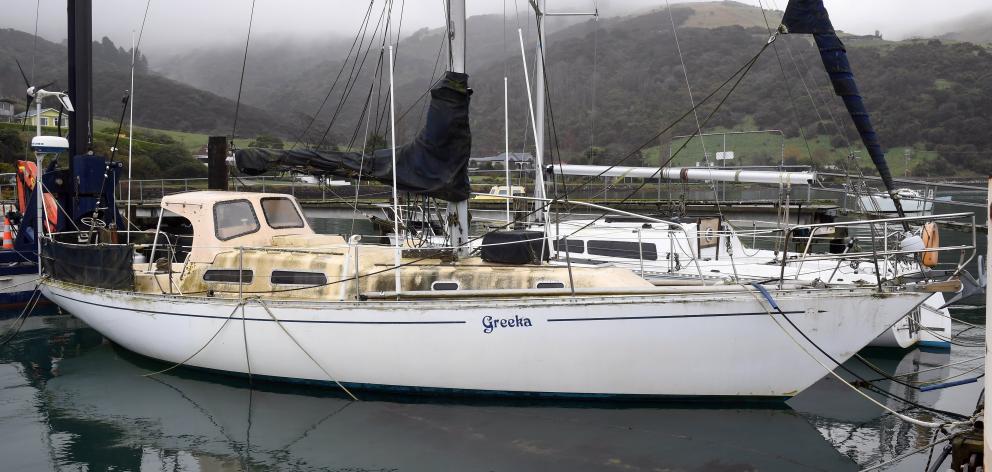 Greeka, the yacht owned by Murray Double. Photo: Stephen Jaquiery