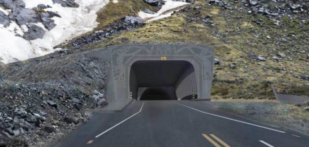 The Homer Tunnel on State Highway 94. Photo: ODT files 