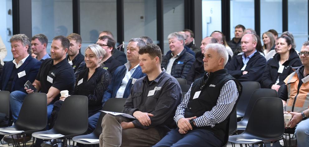 Attendees at the opening of the company’s Skills Hub Dunedin campus. 