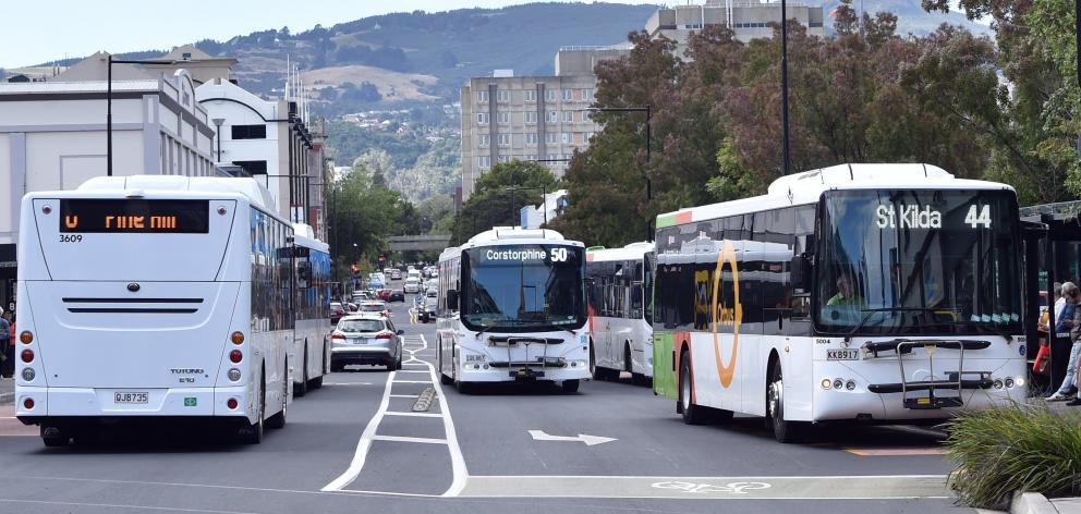 The fight happened at the Dunedin bus hub. Photo: ODT Files