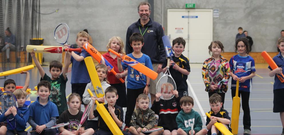 Clutha children worked and played hard to develop their cricket skills last week at the Cross...