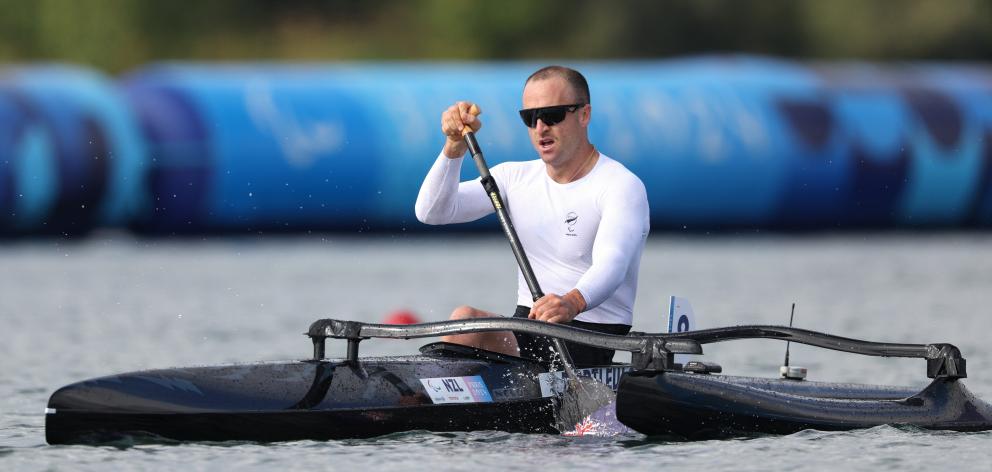 Scott Martlew competes in the men’s 200m-VL3 semifinal at the Paralympics. PHOTO: GETTY IMAGES
