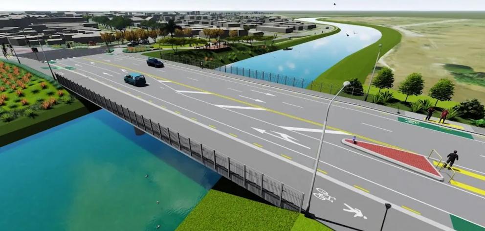 The planned New Brighton bridge upgrade. Photo: Supplied