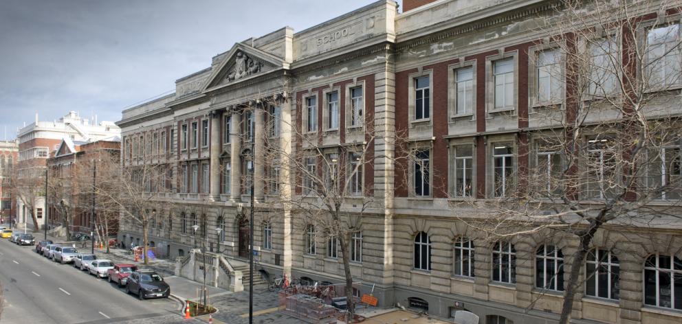 The University of Otago Medical School, Great King Street. PHOTO: GERARD O'BRIEN