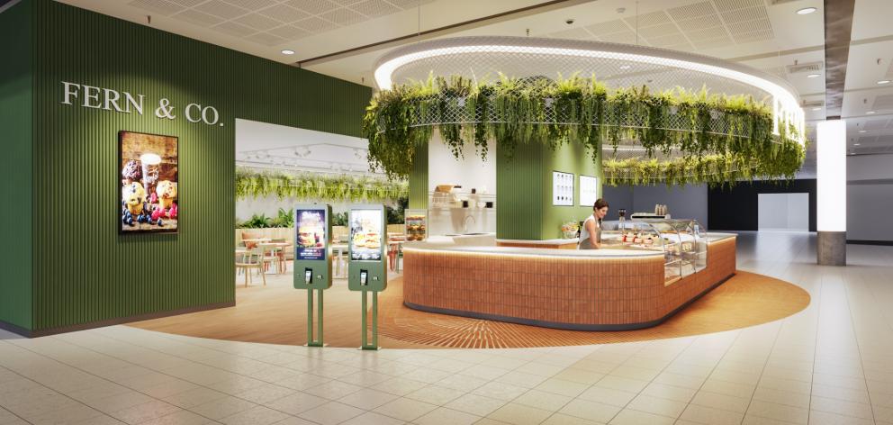 New café Fern and Co will be situated beside the entry to aviation security. Image: Supplied /...