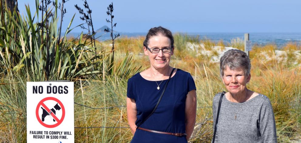 Protect our Wildlife group co-ordinators Daphne Wells (left) and Jill McInnes, both of Ocean View...