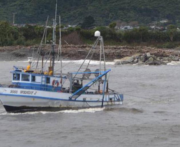 The Wendy J sank after getting into trouble off South Westland on Thursday night. Photo:...