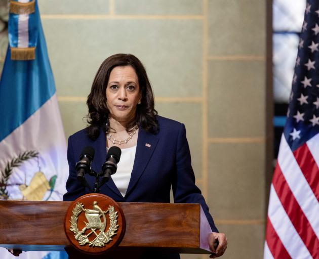 US Vice President Kamala Harris, shown in this file photo, says she intends to win the Democratic...