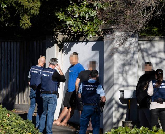 Police raided a property in Fendalton this morning. Photo: George Heard / NZH